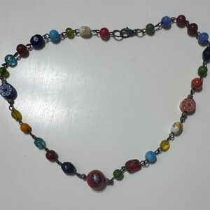 Colorful Glass Beaded Necklace
